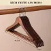 Kích thước móc treo quần áo có thanh ngang màu nâu